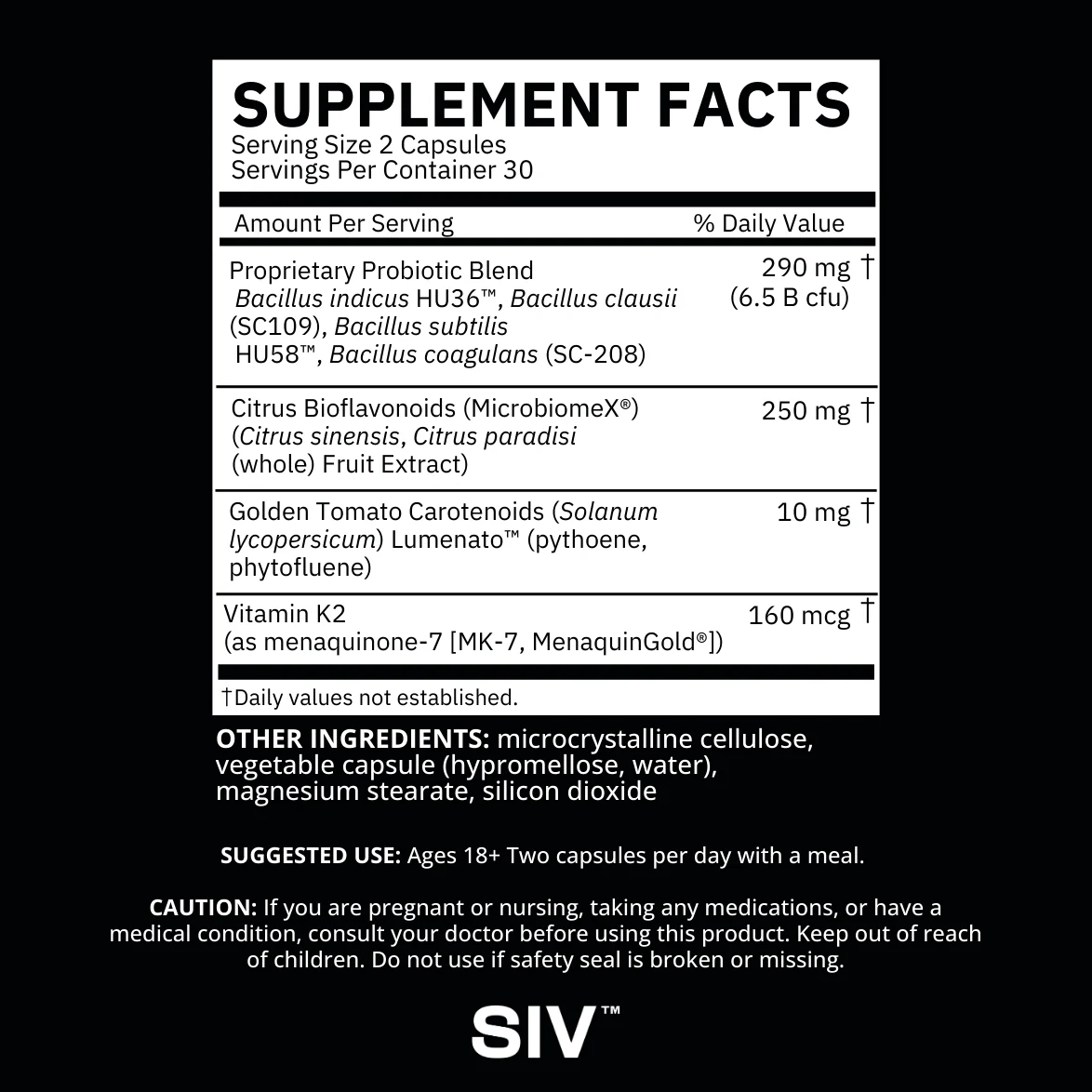 SIV BIOME BALANCE WITHIN Probiotic